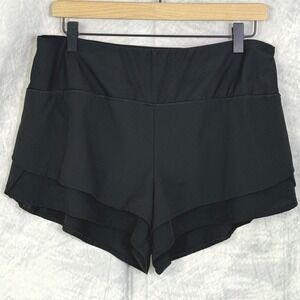 Spyder Active Black Double Layer Running Shorts Athletic Shorts Women's Size L